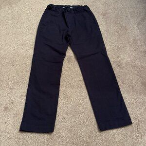Old Navy navy chino khaki pants skinny adjustable waist size 7